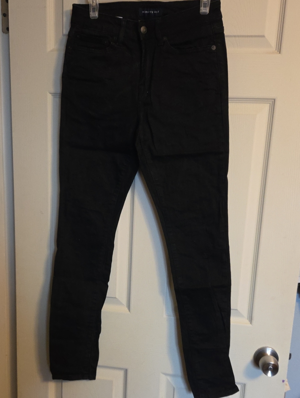 Aeropostale Flex Effects Super Skinny Black Wash Jean Size 30x32